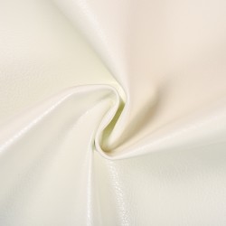 Ткань Дерматин (Кожзам) для мебели (Ширина 138см), цвет Белый (на отрез) в Москве