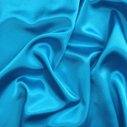 Ткань Атлас-сатин, цвет Голубой (на отрез) УЦЕНКА  в Москве
