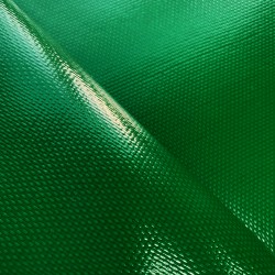Ткань ПВХ 600 гр/м2 плотная, Зелёный (Ширина 150см), на отрез  в Москве