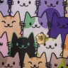Ткань Оксфорд 210d принт "Котики цветные"