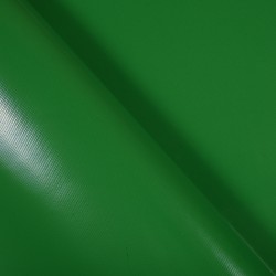 Ткань ПВХ 450 гр/м2, Зелёный (Ширина 160см), на отрез  в Москве