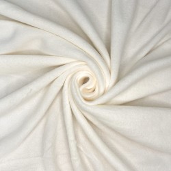Ткань Флис Односторонний 130 гр/м2 (Ширина 150см), цвет Кремовый (на отрез) в Москве