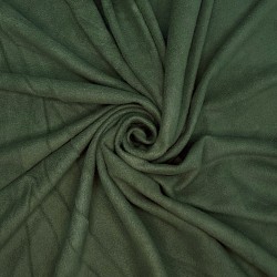 Ткань Флис Односторонний 130 гр/м2 (Ширина 150см), цвет Темный хаки (на отрез) в Москве