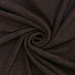 Ткань Флис Односторонний 180 гр/м2 (Ширина 150см), цвет Коричневый (на отрез) в Москве