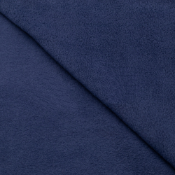 Ткань Флис Двусторонний 280 гр/м2, цвет Темно-Синий (на отрез)  в Москве