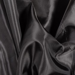 Ткань подкладочная Таффета 190Т, цвет Черный (на отрез)  в Москве