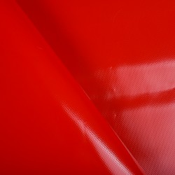 Ткань ПВХ 450 гр/м2, Красный (на отрез)  в Москве