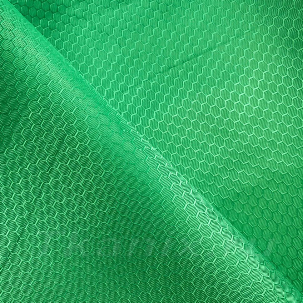 Ткань Oxford 300D PU Рип-Стоп СОТЫ, цвет Зелёный (на отрез)