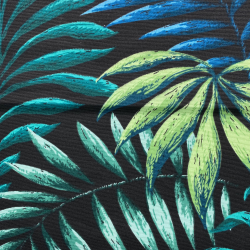 Интерьерная ткань Дак (DUCK), принт &quot;Тропические листья&quot; (на отрез)  в Москве