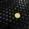 Ткань Дюспо Светоотражающая PU (Ширина 1,5 м), принт Гусиная Лапка Черный (на отрез)