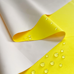 Водонепроницаемая Дышащая Мембранная ткань PU 10'000, цвет Жёлтый (на отрез)  в Москве