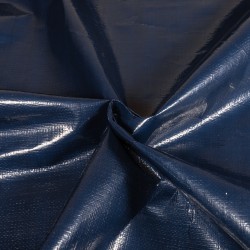 Тентовое полотно Тарпаулин 180 г/м2 (Ширина 2м), цвет Темно-Синий (на отрез) в Москве